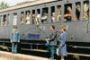 1986 - IL CENTENARIO DELL'INAUGURAZIONE DELLA TRATTA FERROVIARIA VAIRANO-ROCCARAVINDOLA. IL TRENO SPECIALE FU VISITATO DA TUTTE LE PERSONE PRESENTI. DA NOTARE ANCHE L'ANNULLO FILATELICO DELLE POSTE.